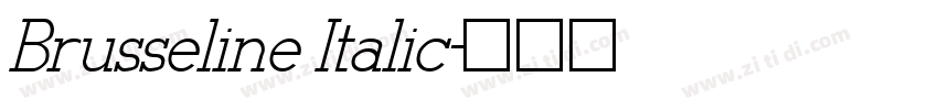 Brusseline Italic字体转换